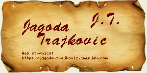 Jagoda Trajković vizit kartica